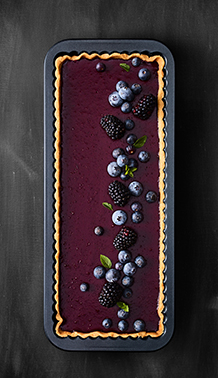 Tarteform Boden Emaille, 40 x17 cm, Premium Baking - Höhe 3 cm