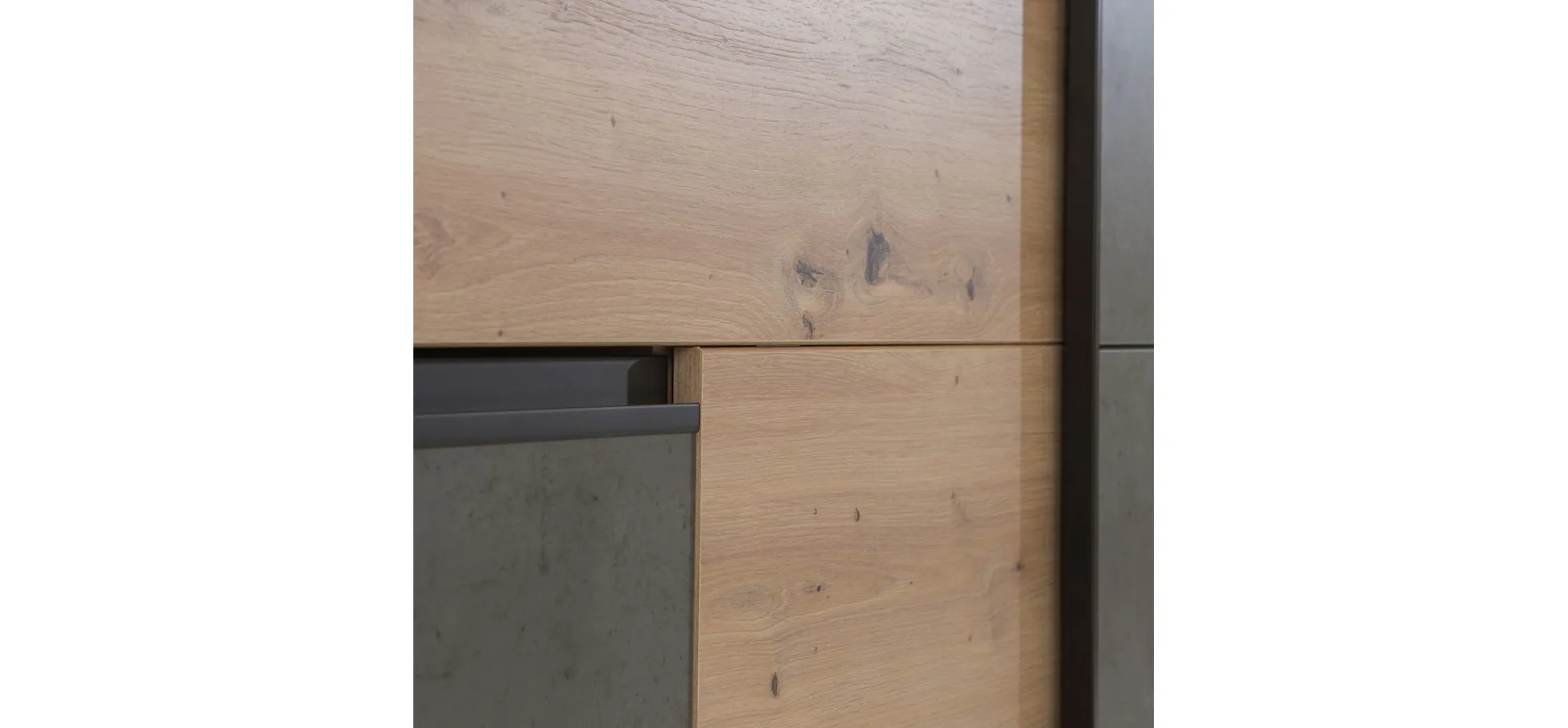 Schwebetürenschrank, Artisan Eiche, dunkelgrau - Fjolla