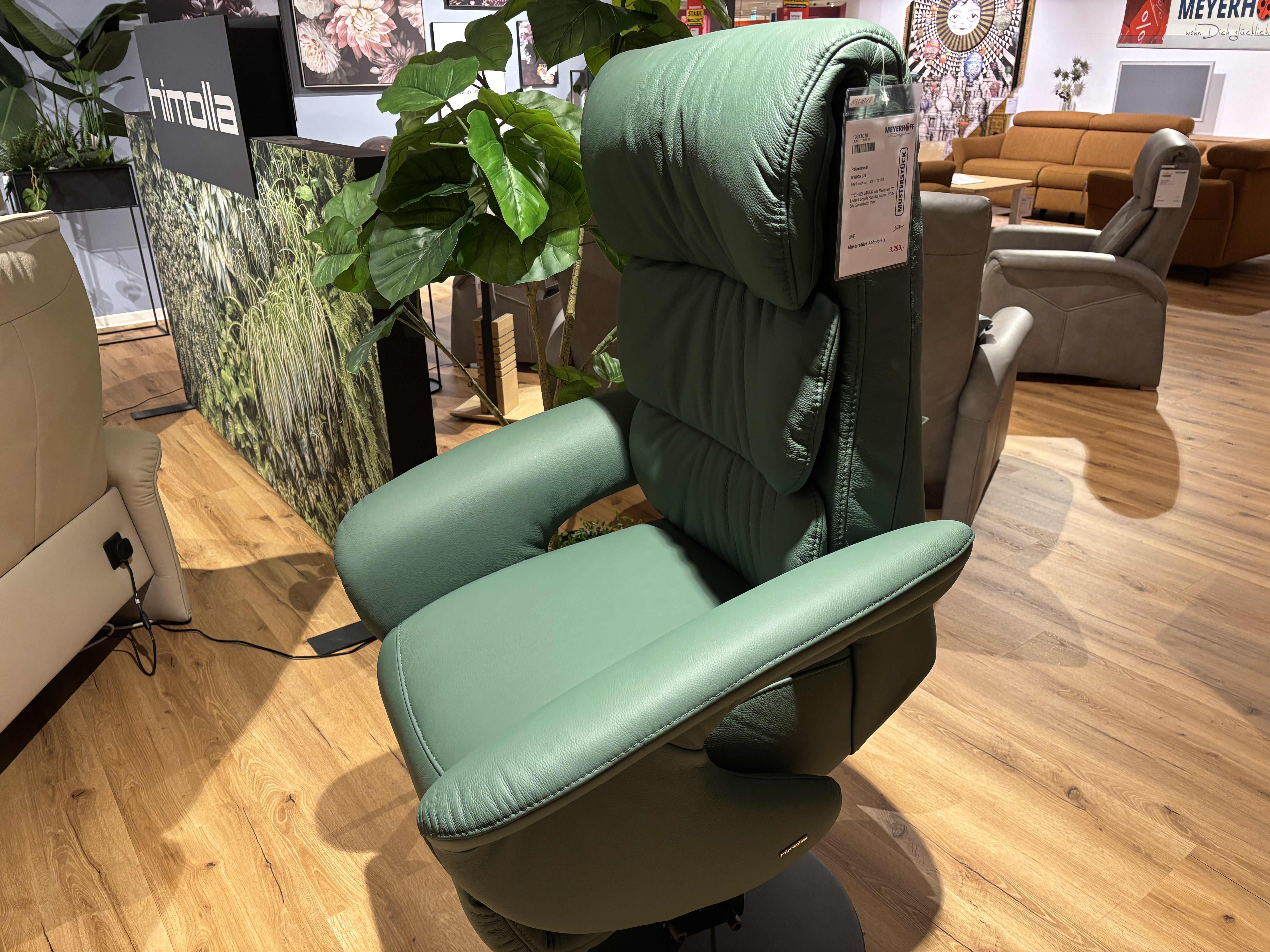 Relaxsessel, Leder Longlife Rustica tanne - MYKON 322