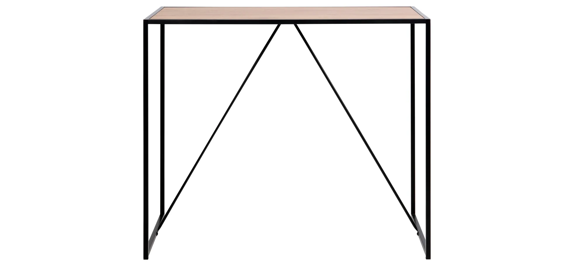 Bartisch - LB ca. 120x60 cm, Wildeiche Nachbildung, Schwarz Bartisch - LB ca. 120x60 cm, Wildeiche Nachbildung, Schwarz