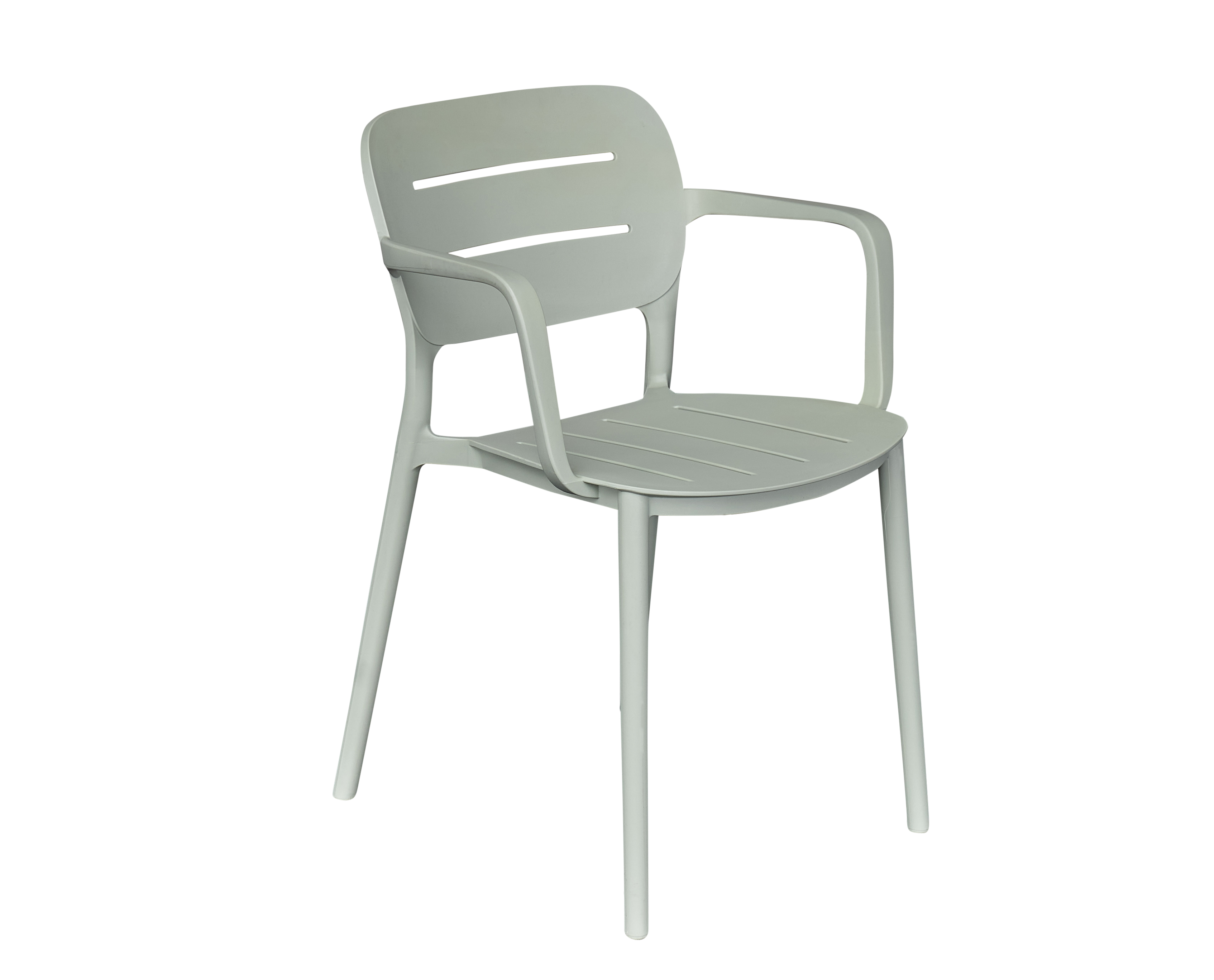 Stuhl stapelbar, Outdoor, grün - Veti