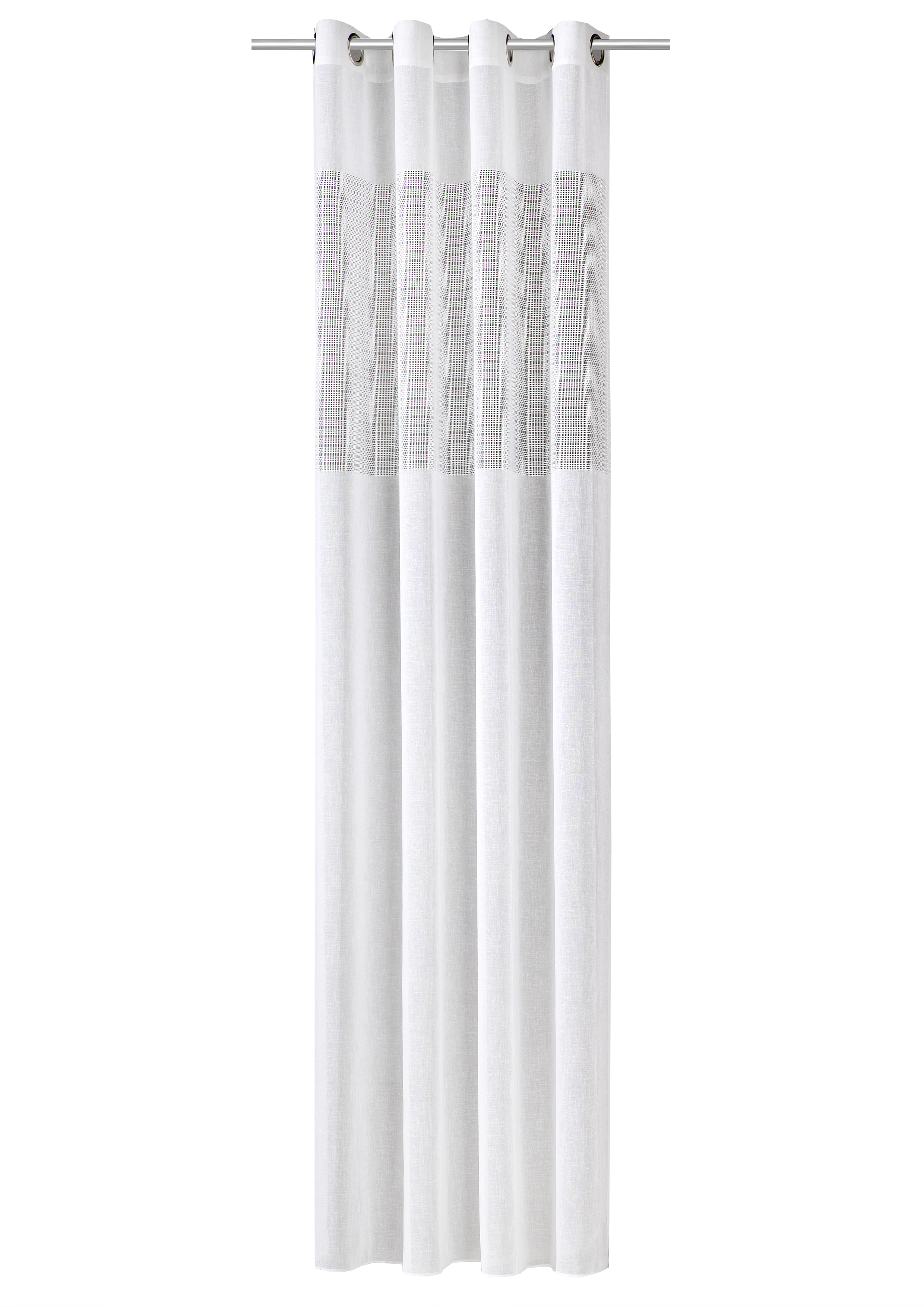 Ösenschal Naturoptik - 140x245cm, 100% polyester, natur