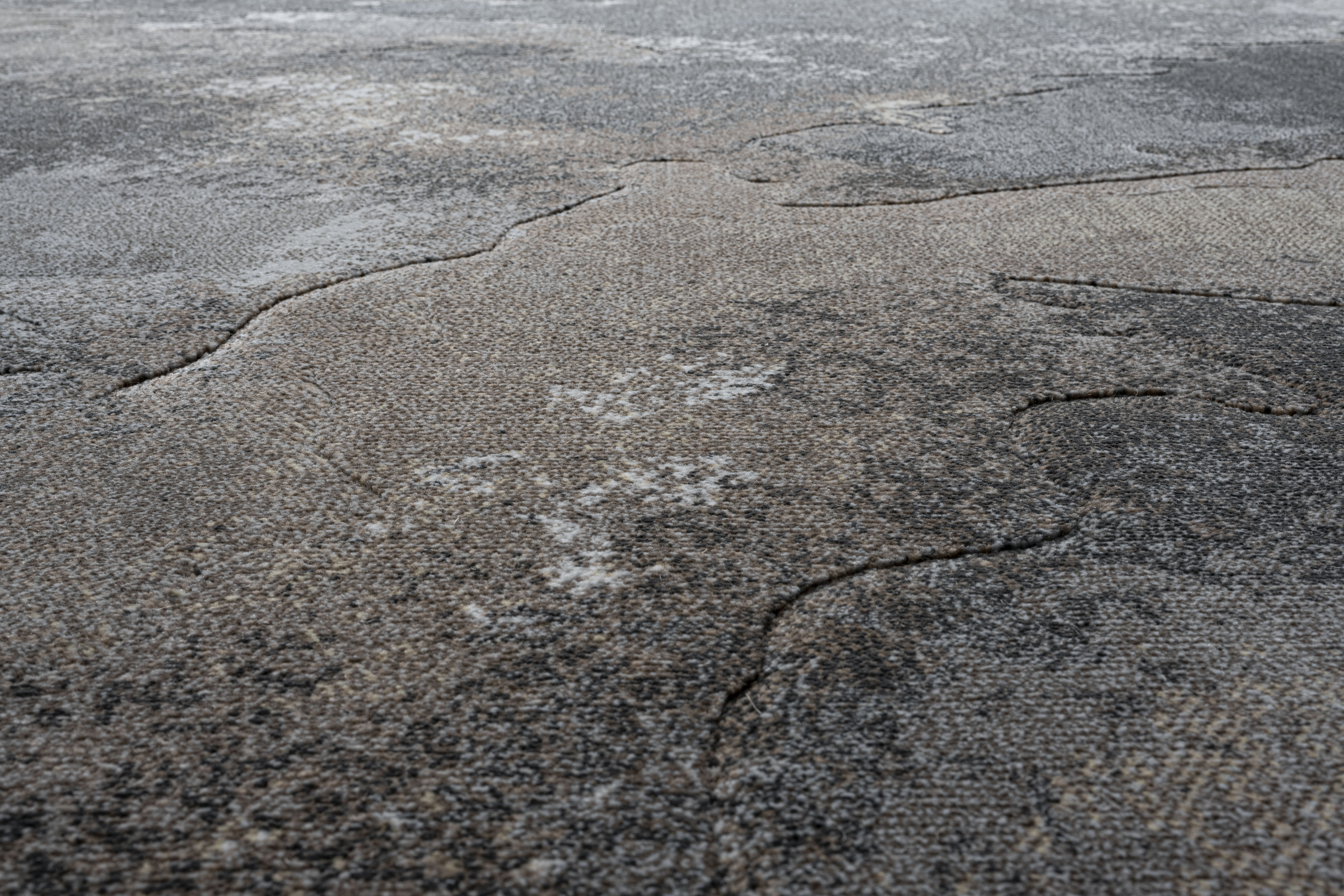 Webteppich, grau-braun, 160x230 cm - Rargentum