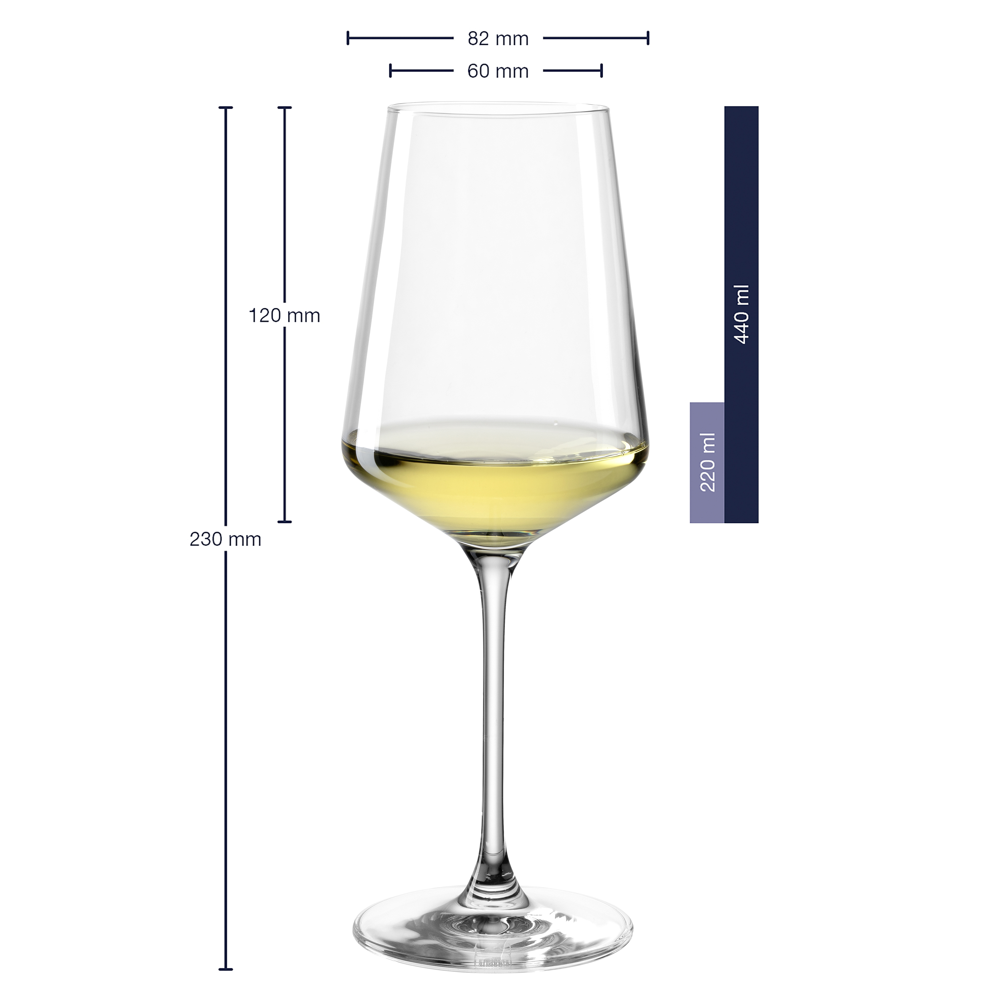 Rieslingglas Puccini - kristallglas, 400ml