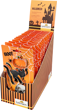 Ausstecher-Set Halloween - Edelstahl, 4 Motive Halloween (Katze/Kürbis/Besen)