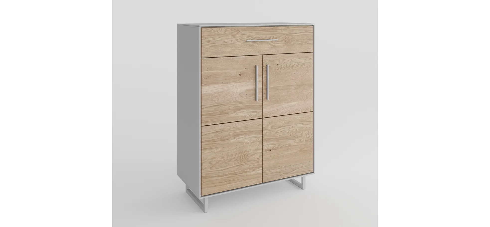 Schuhkommode, Eiche bianco  - Elenora