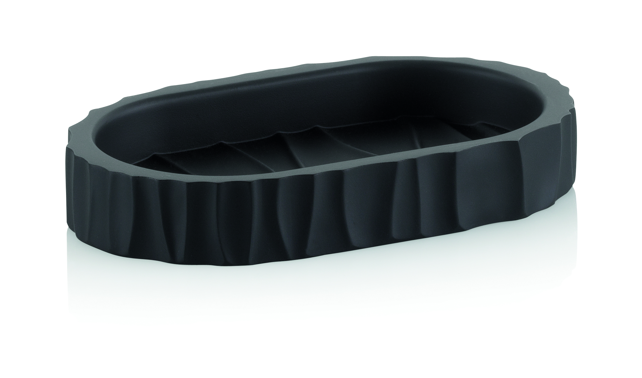 Seifenschale Merida - Polyresin, schwarz