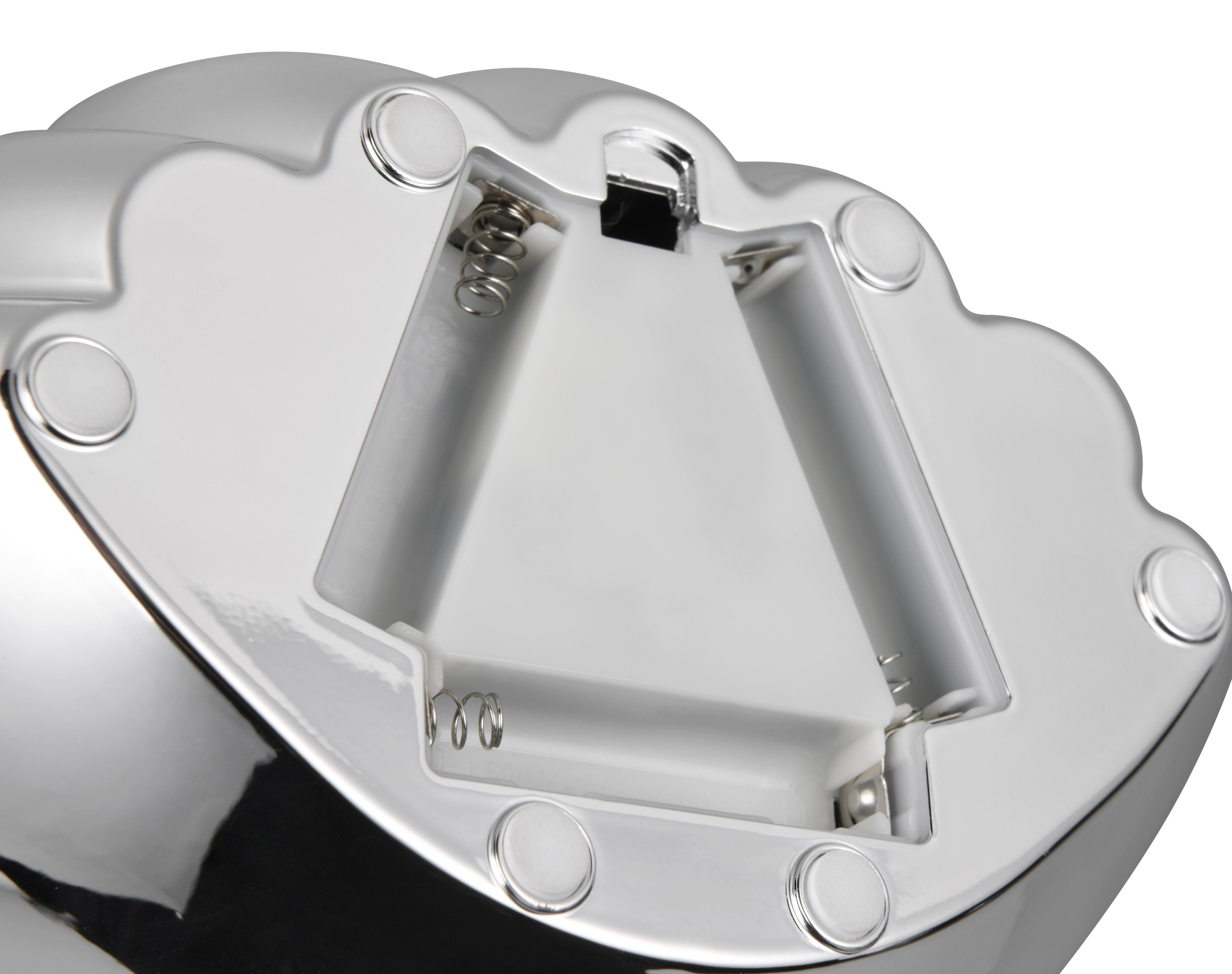 Tischleuchte Shelly - Kunststoff, chrom, 17,5x12,5x14,5cm