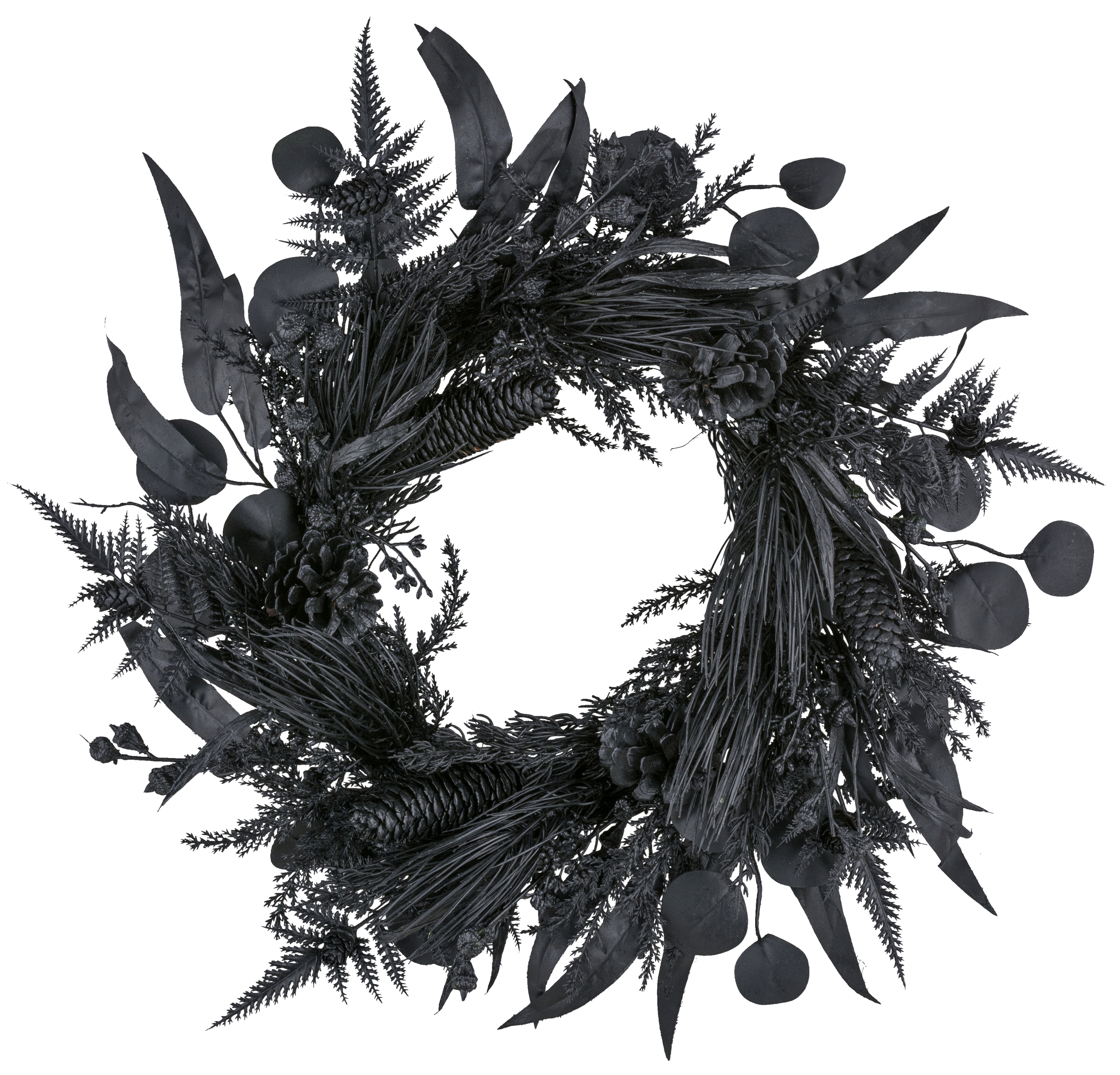 Mixkranz - schwarz, 60cm