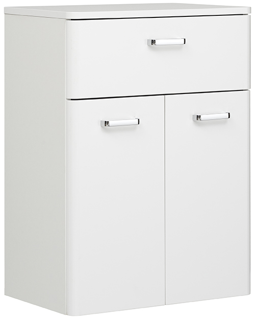 Unterschrank, weiß HG, 2 Türen, 1 Schub      - PIOLO Quickset