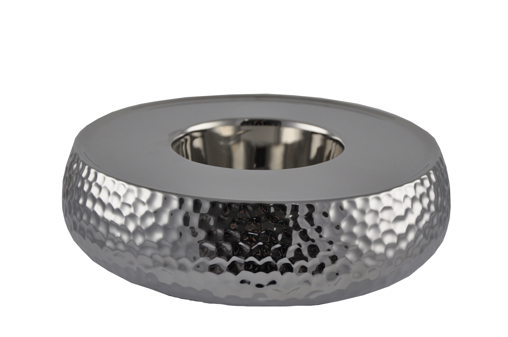 Sockel Golf - rund silber 27cm Ø, 8cm Hoch