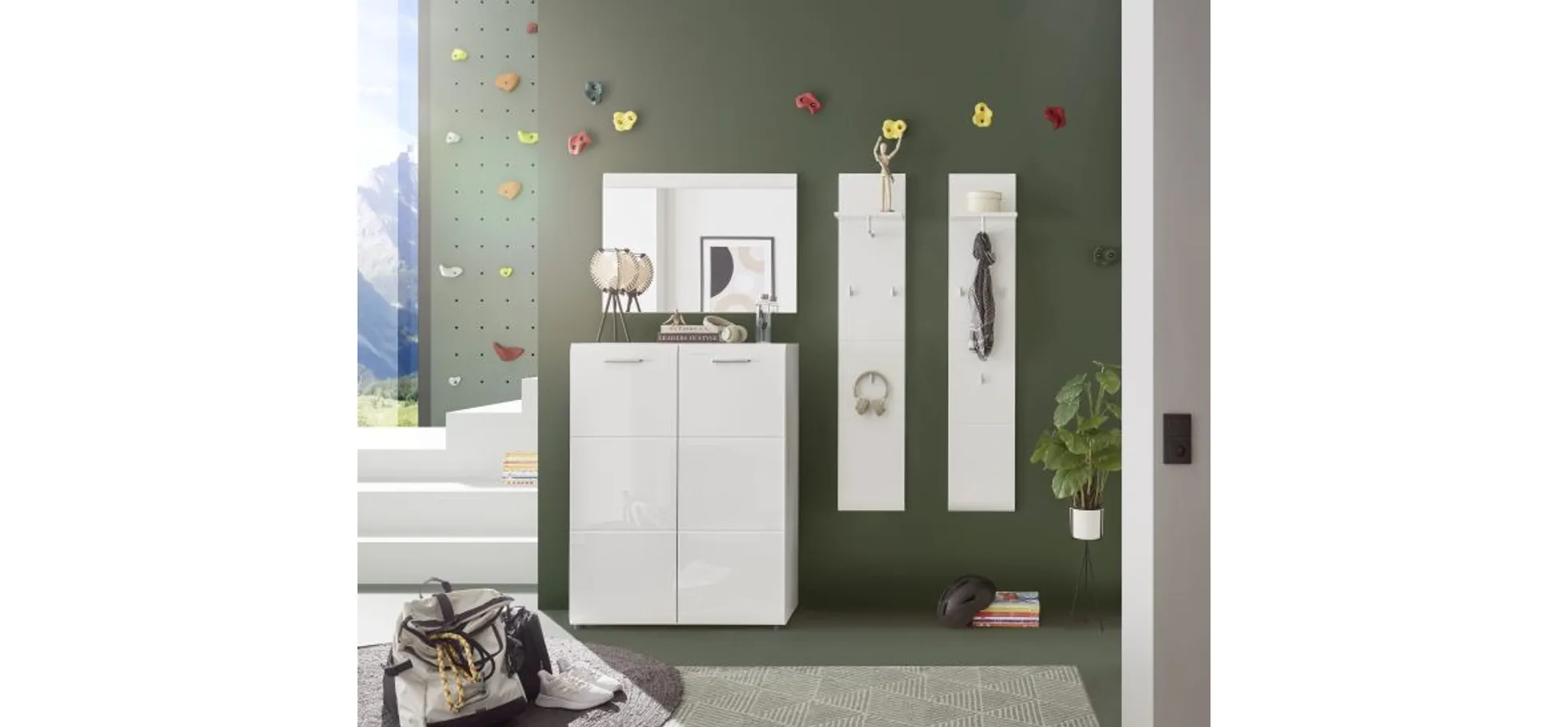 Spiegel, MDF weiß hochglanz - Werena