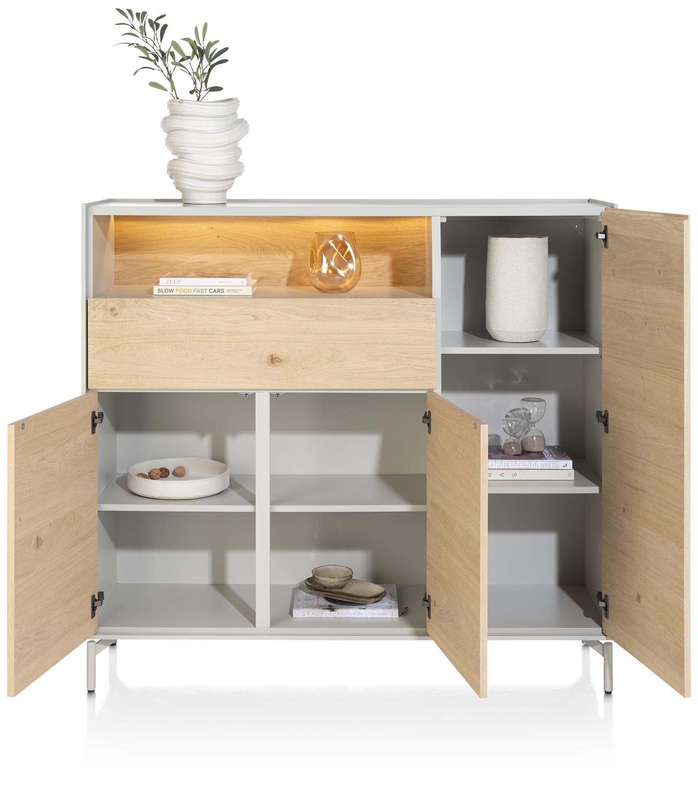 Highboard, Eiche  - Niora - Xooon