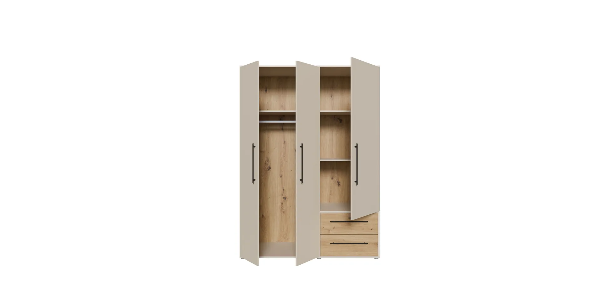 Drehtürenschrank, Dekor sand - Fathie