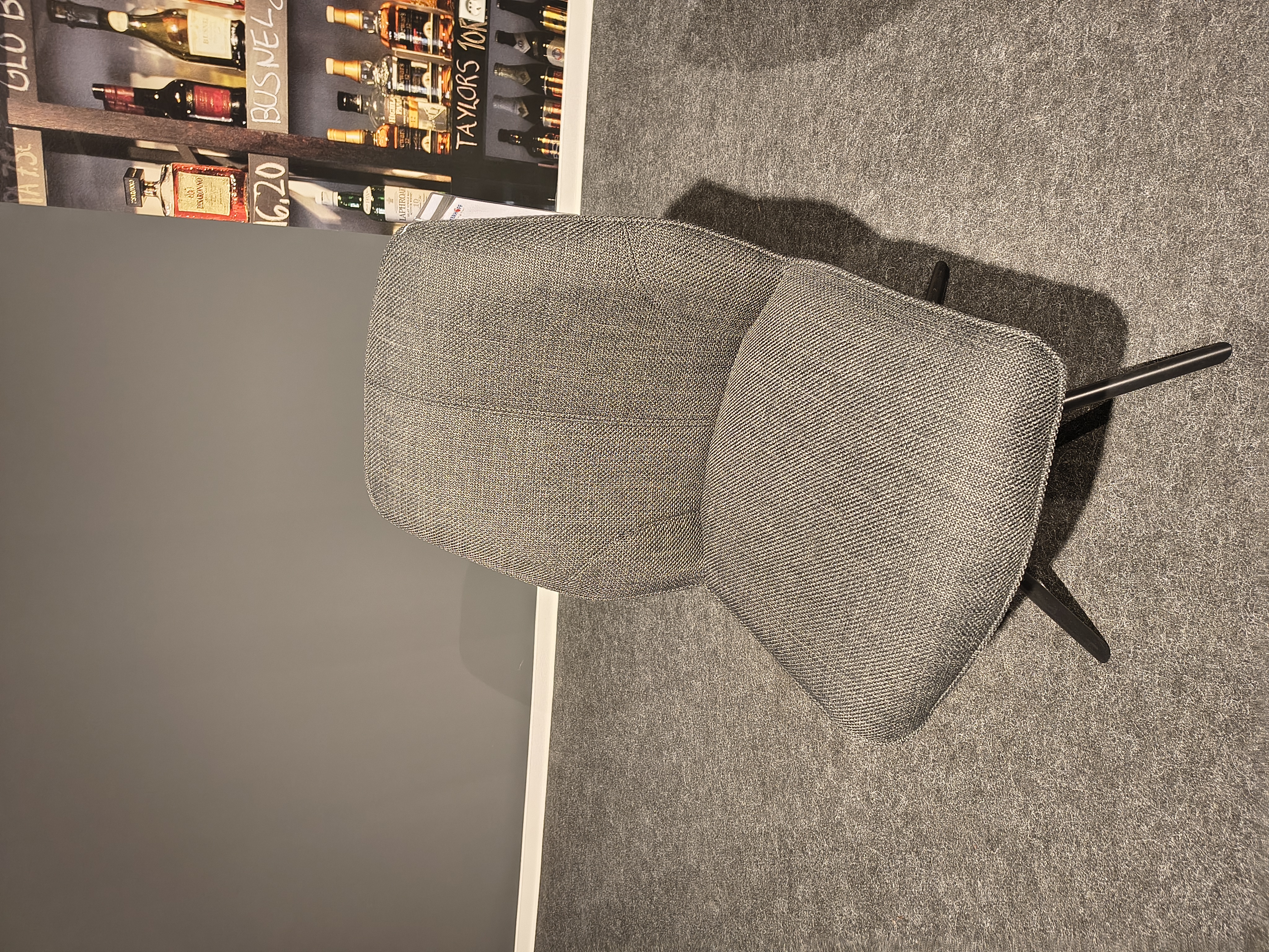 Stuhl, 2er Set, Stoff anthrazit  - Mykon 769