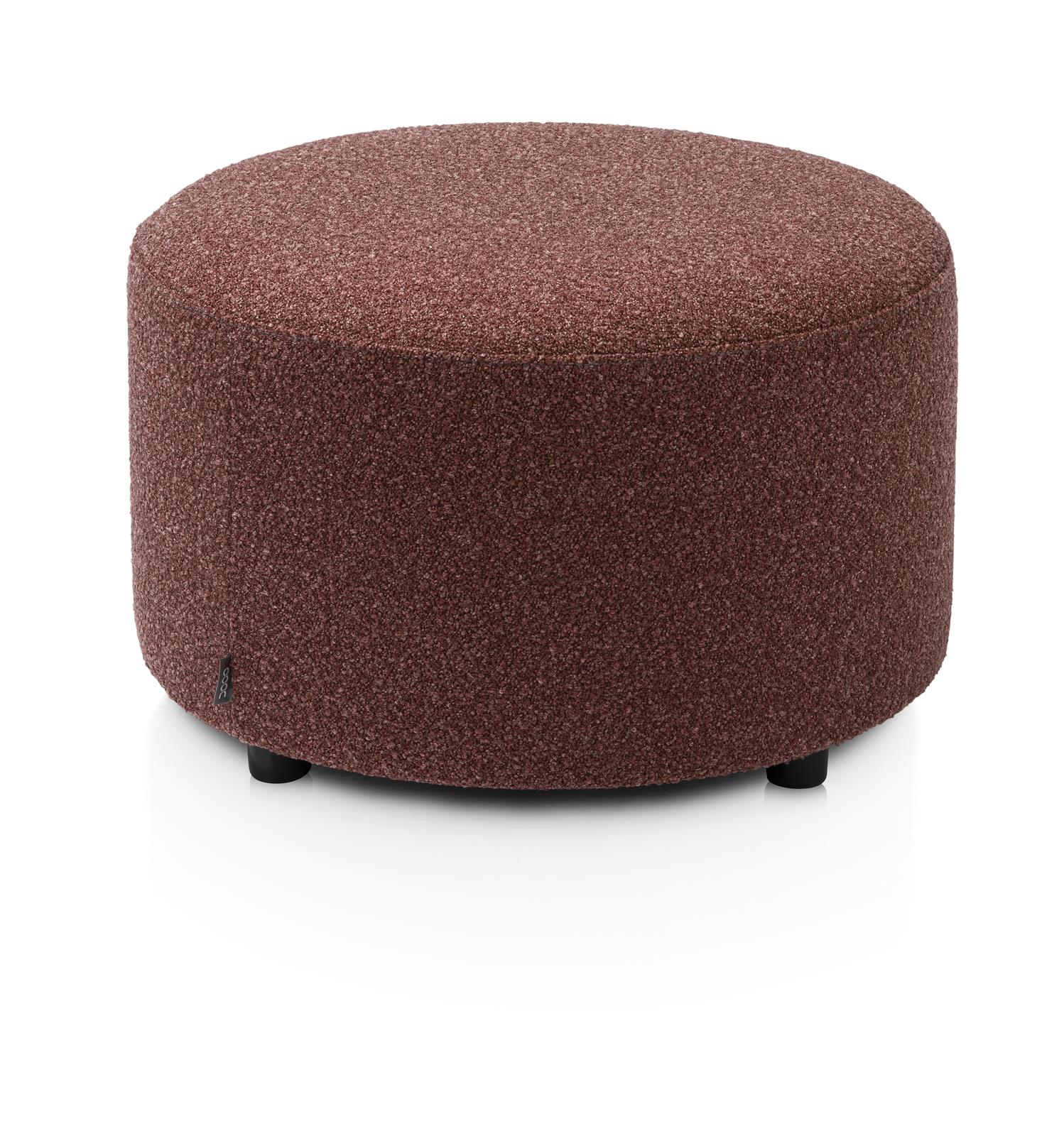 Hocker, Bouclé Kupfer, rund, 65cm  - Zach - Xooon