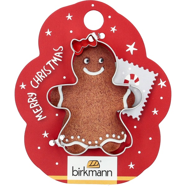 Ausstechform Lebkuchenfrau - 6 cm, Edelstahl