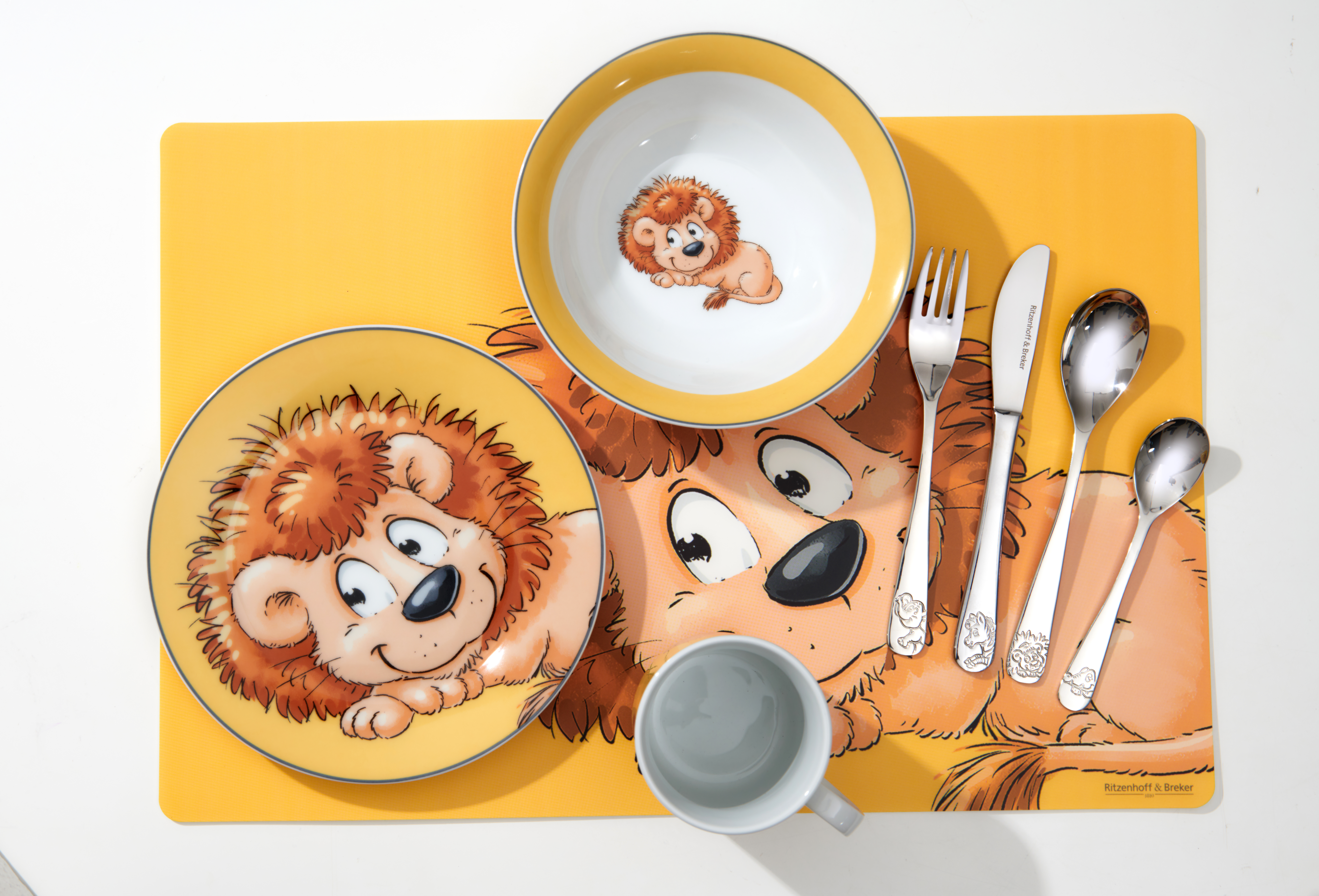 Schale Happy Zoo Leo 16,5 cm - Porzellan, spülmaschinenfest, rund
