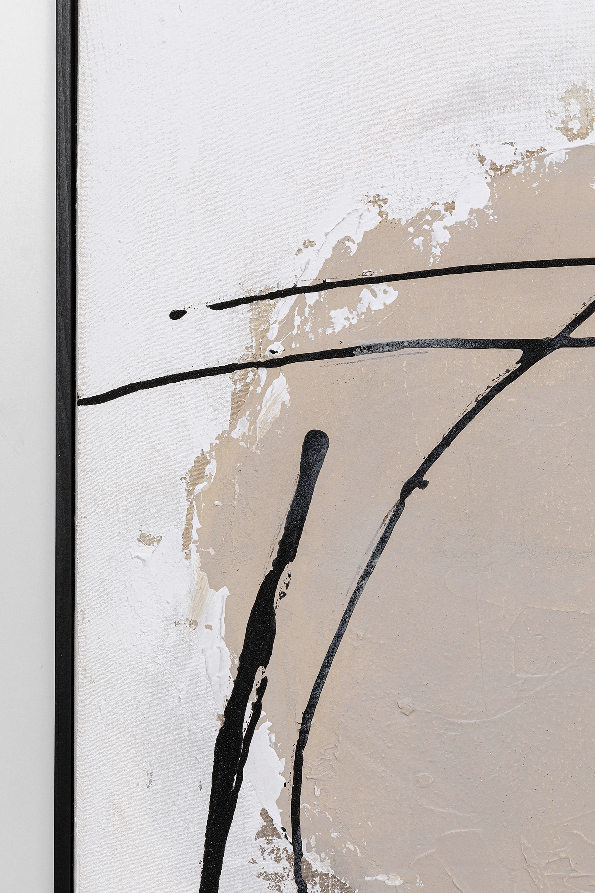 Gerahmtes Bild Dust Grau, Rahmen Massivholz - Bilder