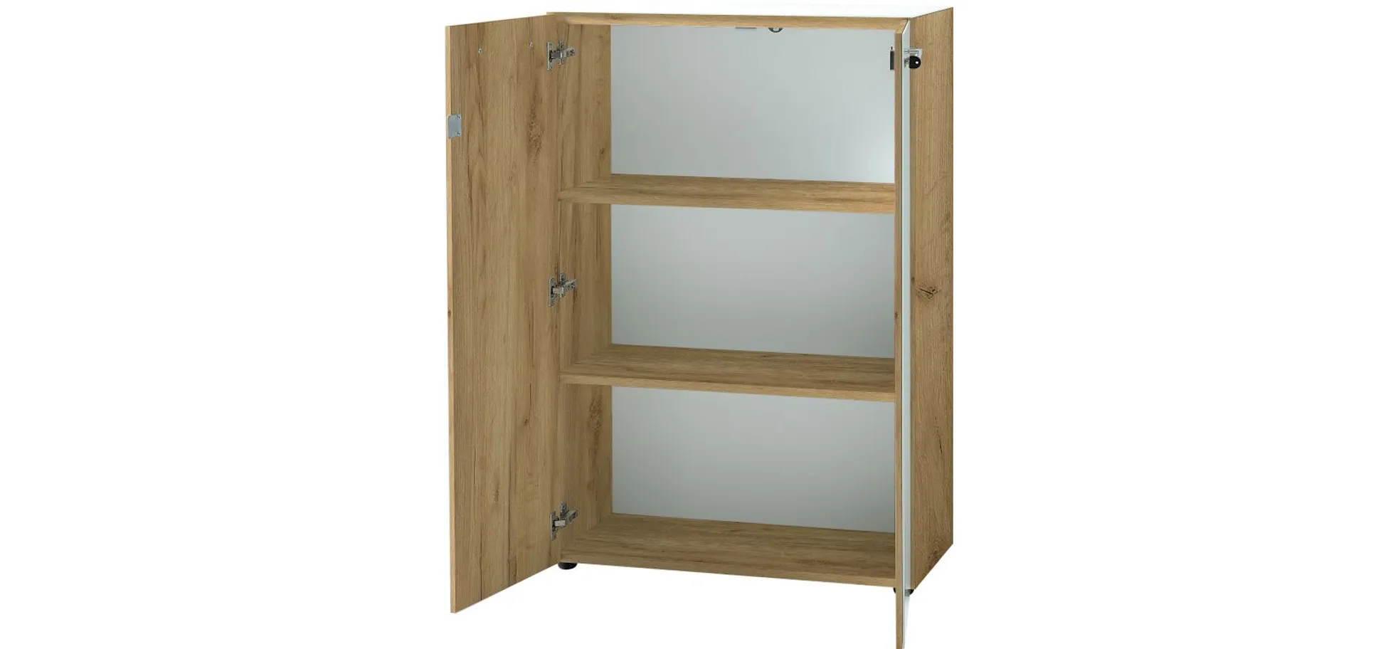 Aktenschrank GWEN - B/H/T ca. 80x120x37 cm, Eiche Dekor