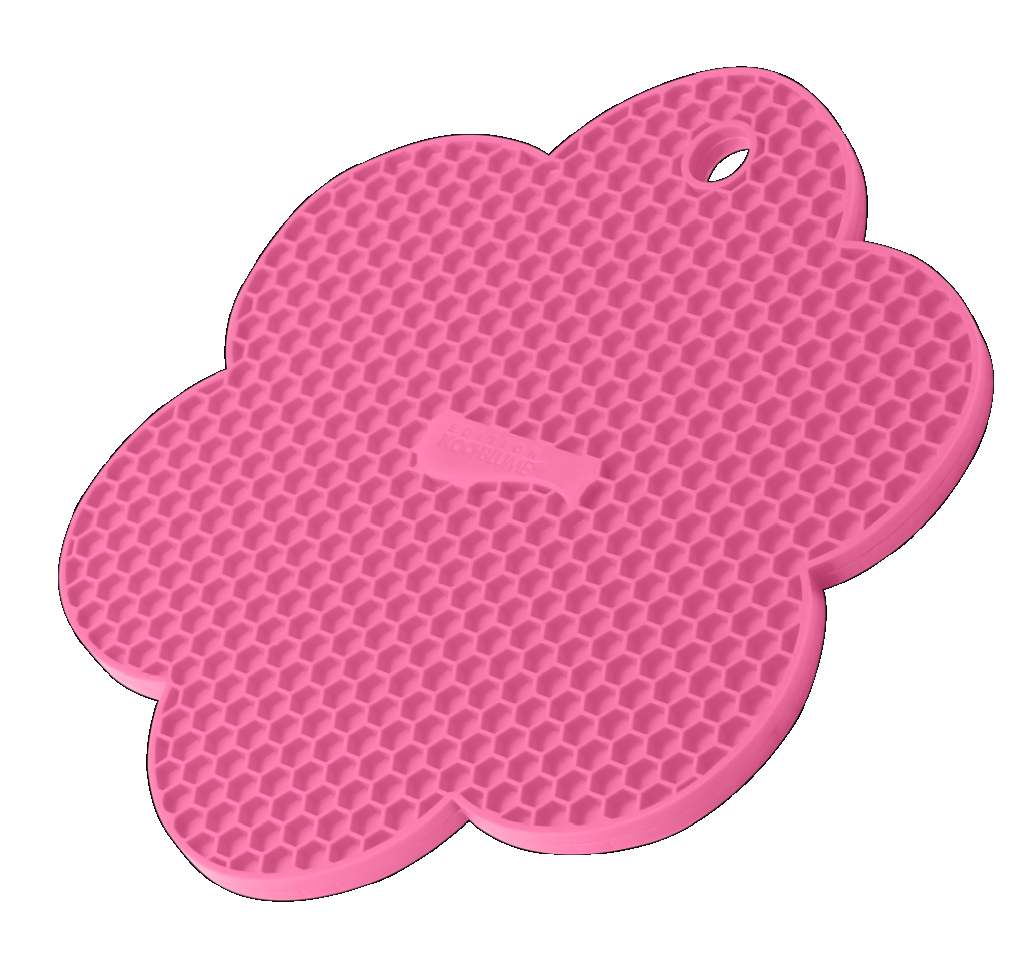 Waben-Untersetzer Blume - pink