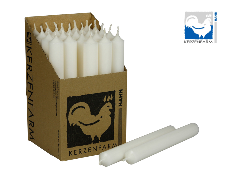 Stabkerze weiß - 22x180mm