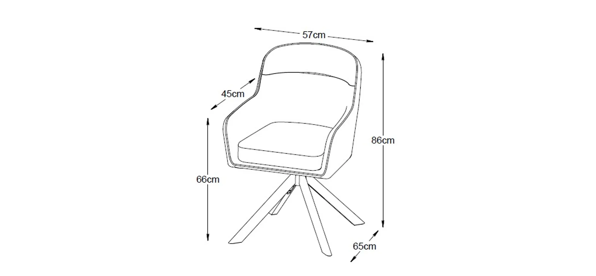 Armlehnstuhl, drehbar, Stoff Grün - Udela
