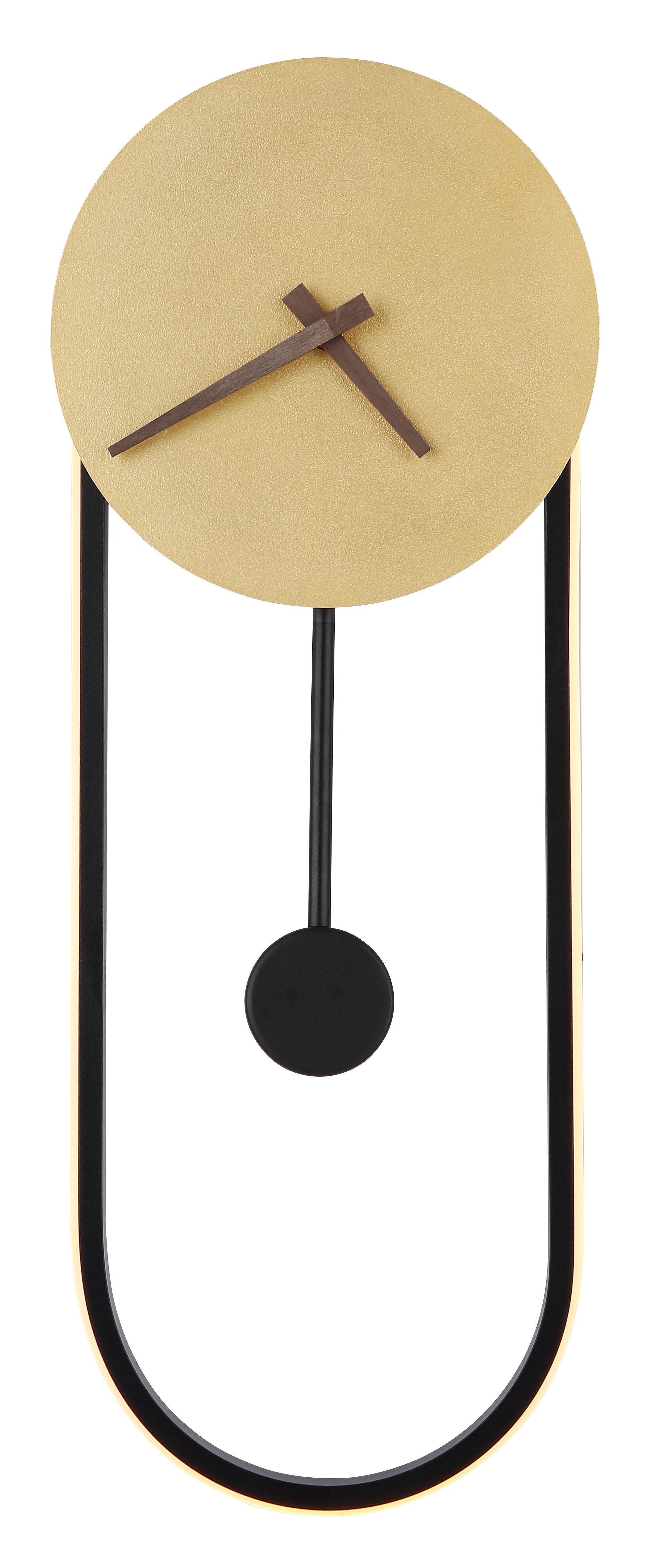 Wanduhr - gold/schwarz