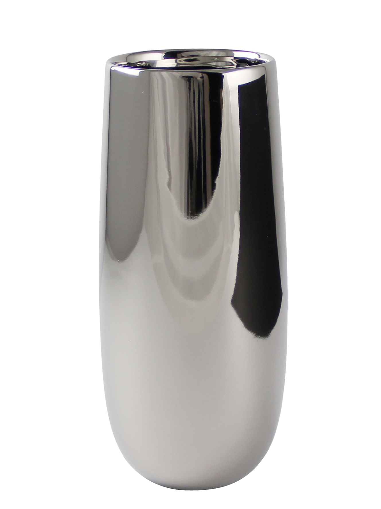 Vase Cabona - silber 12cm Ø, 28cm Hoch