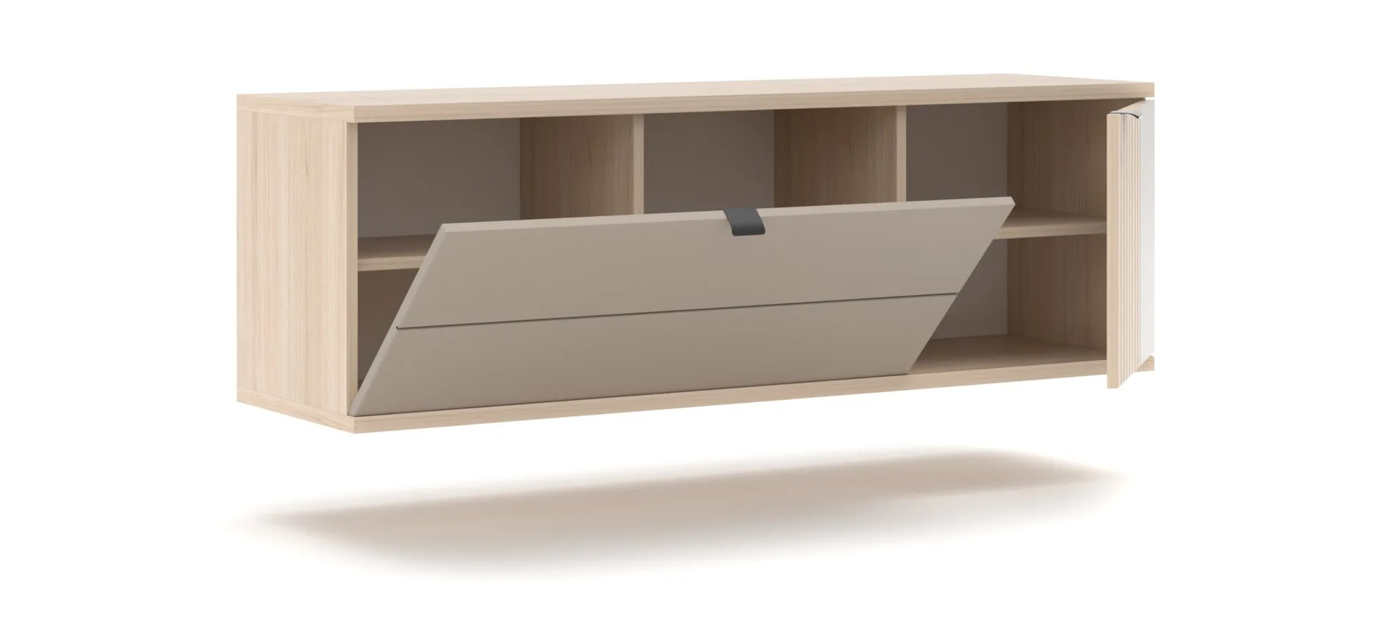 Hängeschuhschrank, Riva Eiche Nachbildung - Ilian