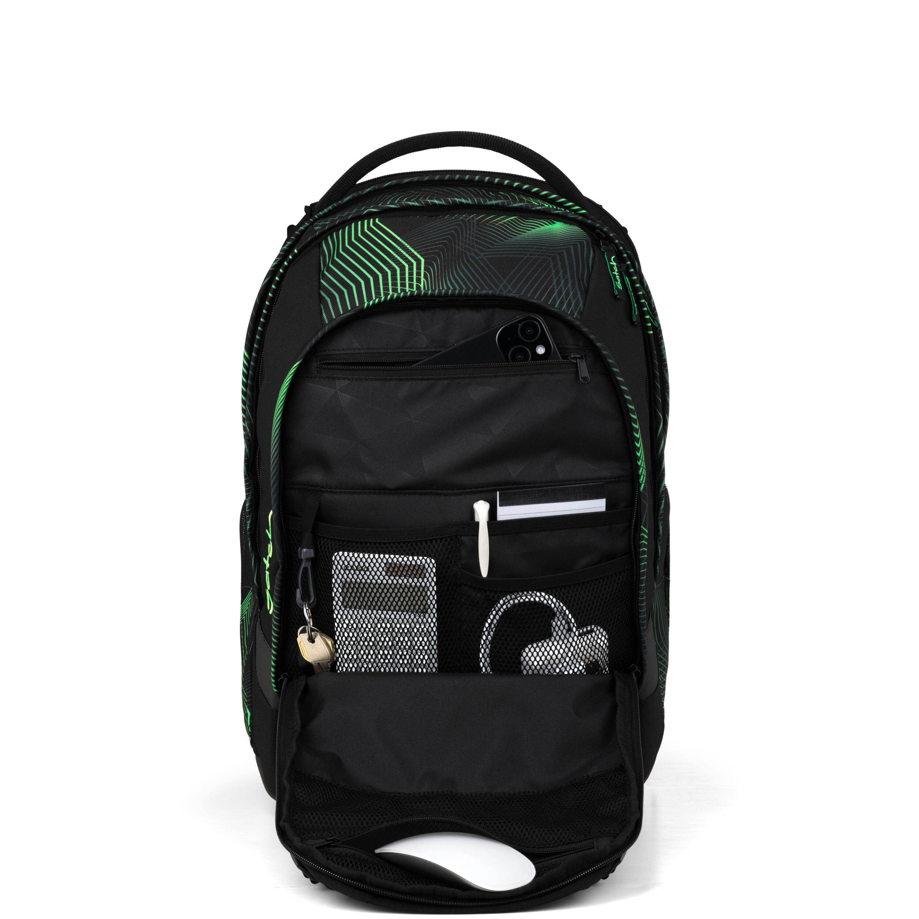 Satch Schulrucksack Seismic Green - Match Plus