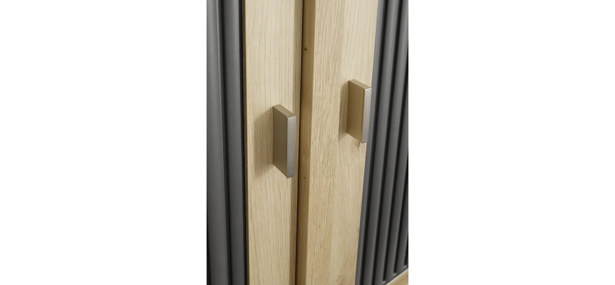 Jalousieschrank - Eiche Nachbildung, Graphit Jalousieschrank - Eiche Nachbildung, Graphit