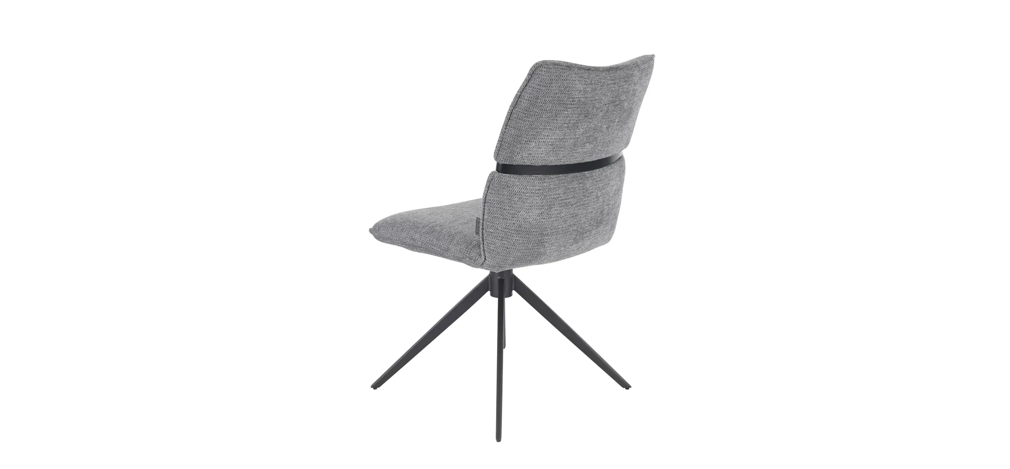 Stuhl, Bezug grau, drehbar 360° autoreturn - Marja