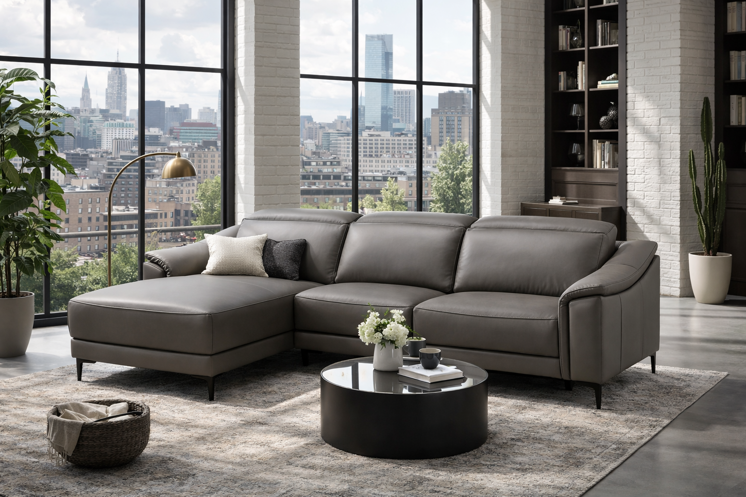 Ecksofa, dunkelgrau - MyStyle 2197