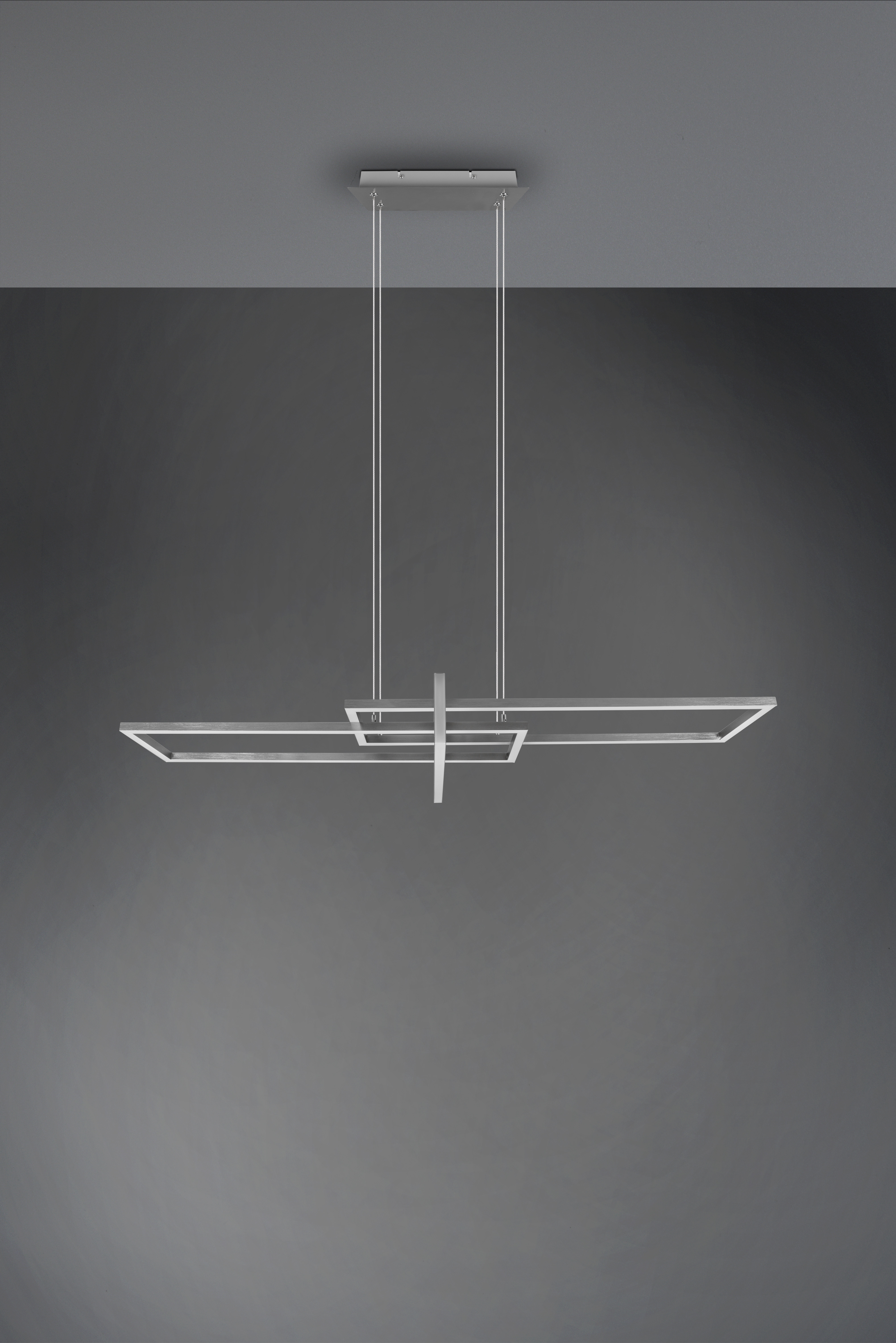 Pendelleuchte Salinas - 1flg., Metall/Nickel matt,110xHöhe max: 150 cm