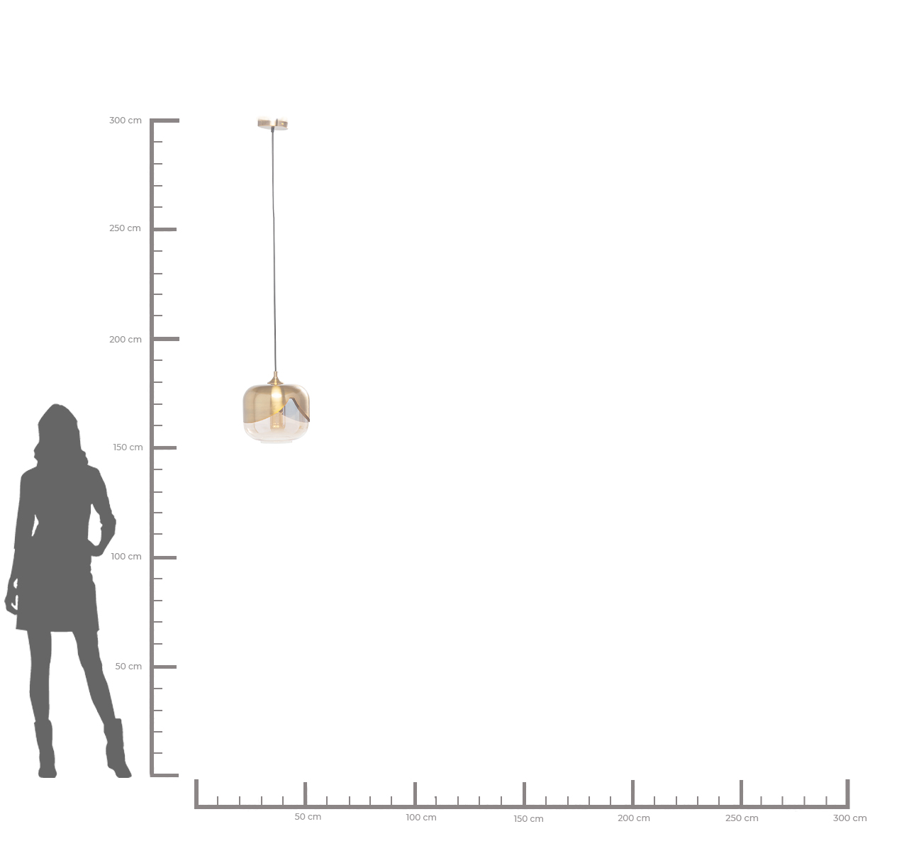 Hängeleuchte Golden Goblet - Flower