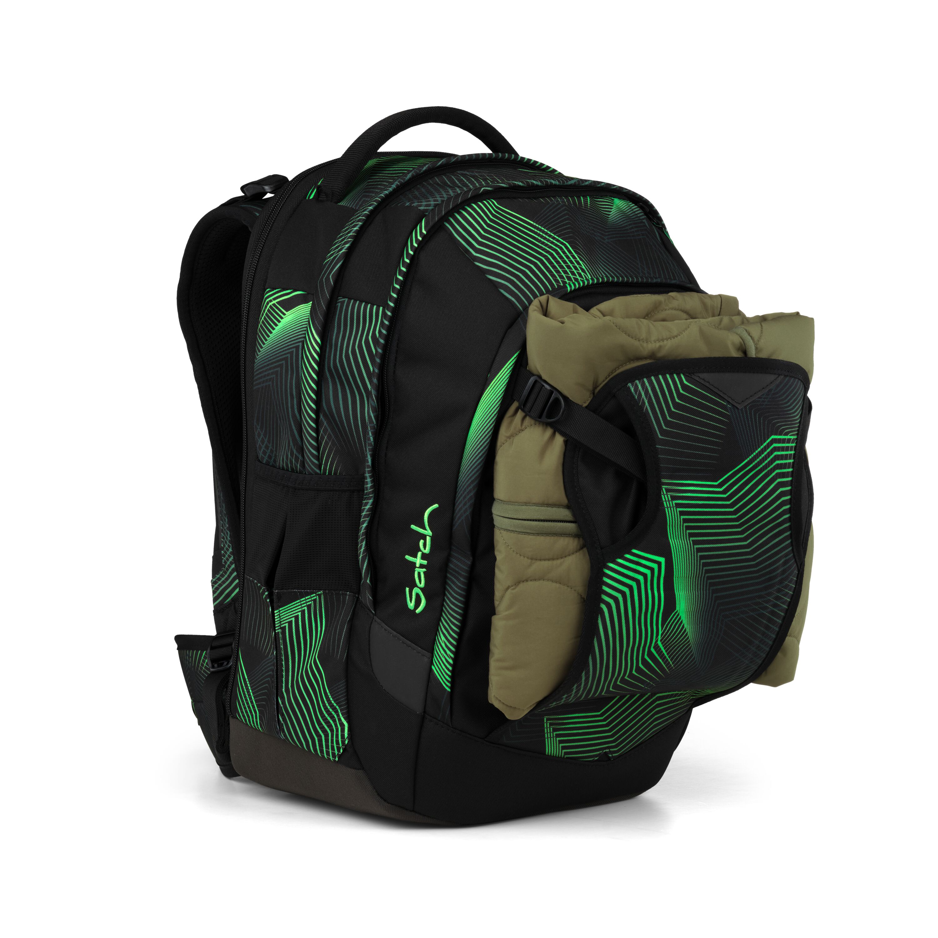 Satch Schulrucksack Seismic Green - Match Plus