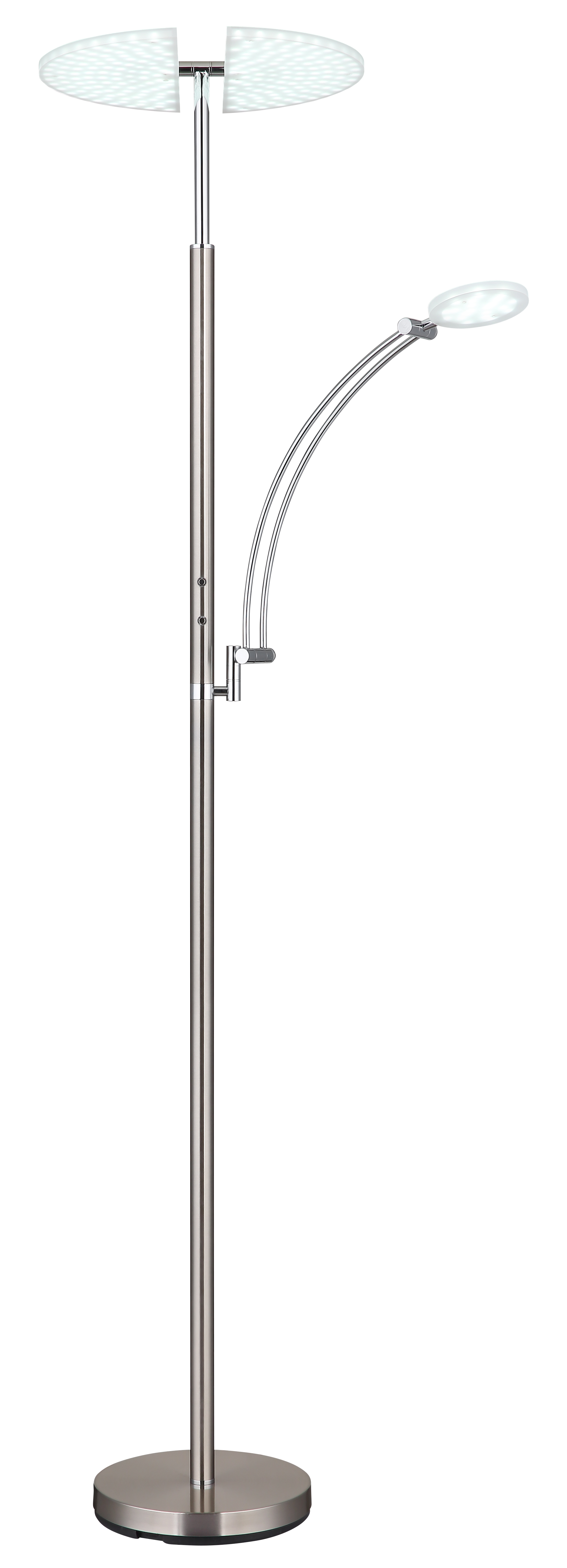 Deckenfluter TIRANA - Metall Nickel matt, LED