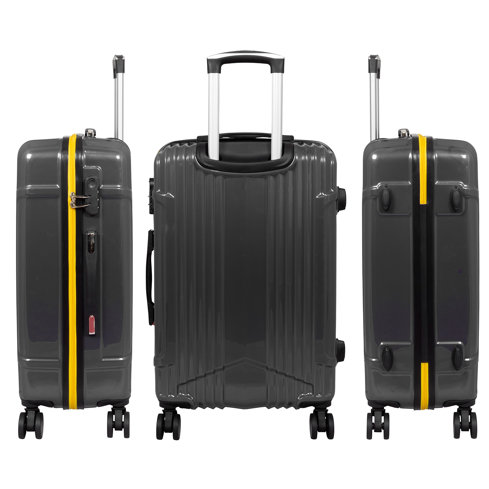 Koffer Daytona, mittel - ca. 68x43x24cm, Doppelräder, anthrazit