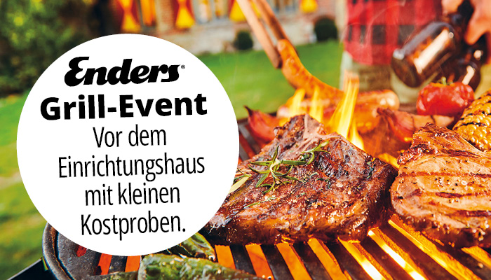 Ender Grill Event auf dem Parkplatz mit kleinen Kostproben