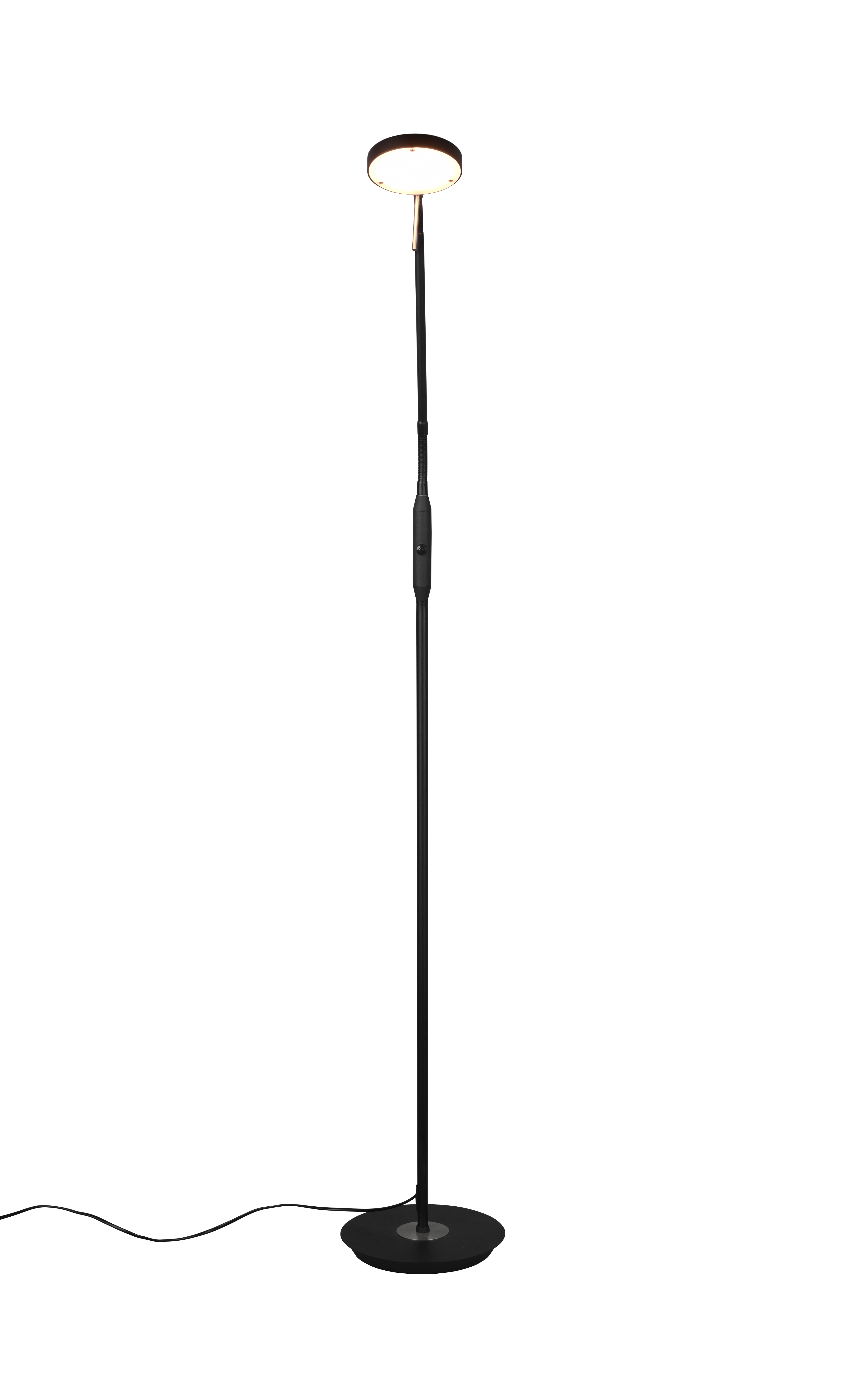 Stehleuchte Monza - 1flg., Metall/schwarz matt,25x145x50cm