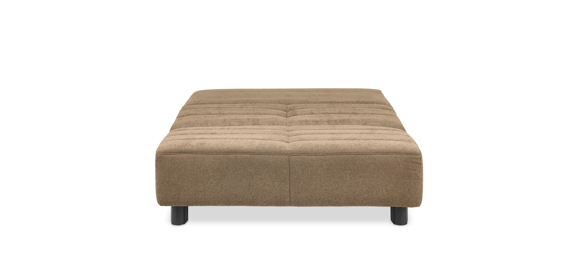  Faltsofa Easy - 2-Sitzer ohne Armlehne, ca. 140 cm inkl. Schlaffunktion, Stoff, Braun