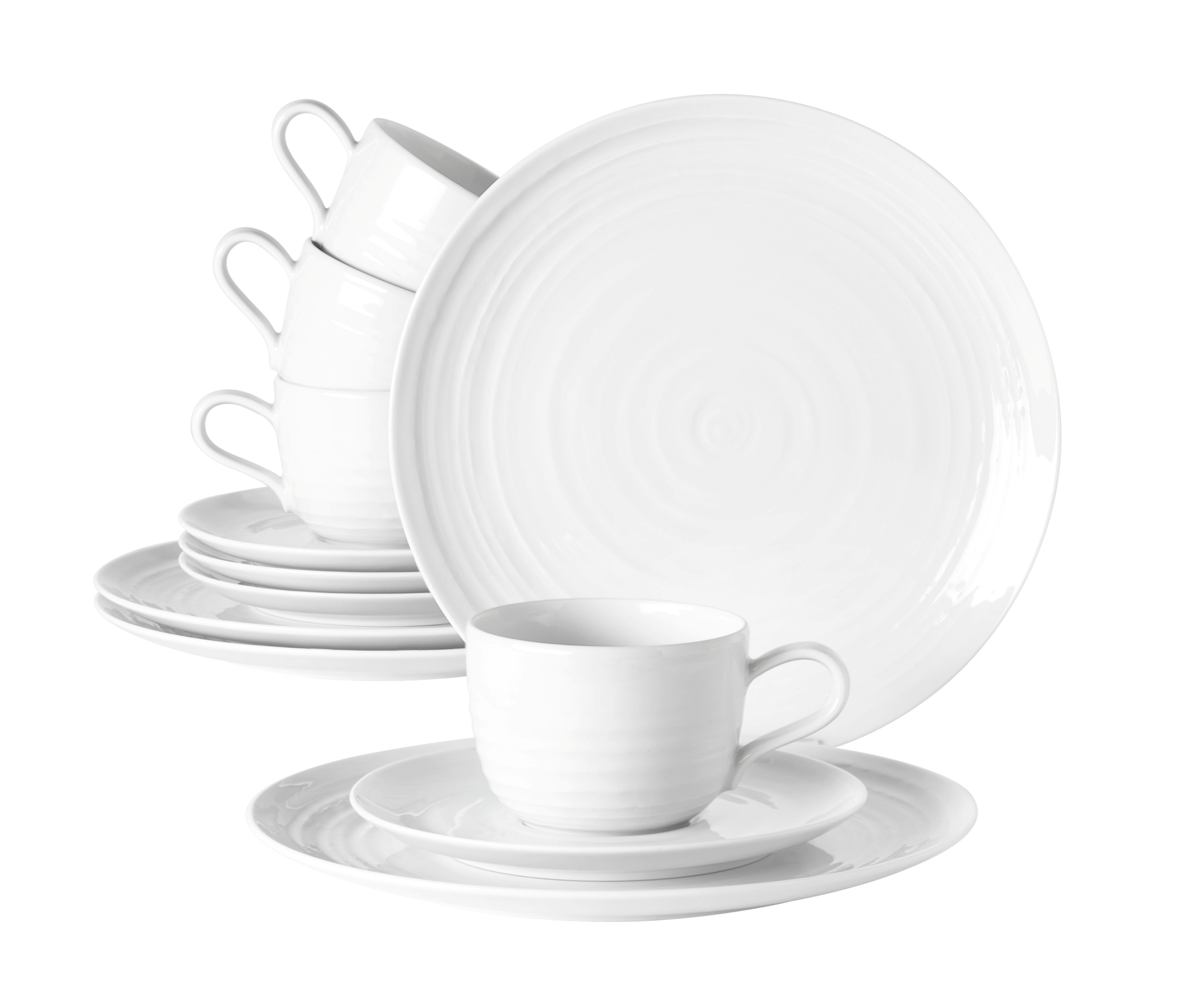 Kaffeeset Terra, 12tlg. - weiß