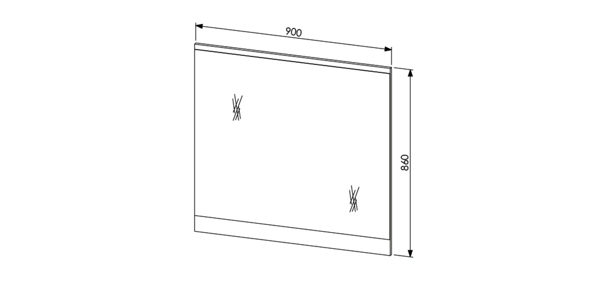 Spiegel, weiß - Ilaria