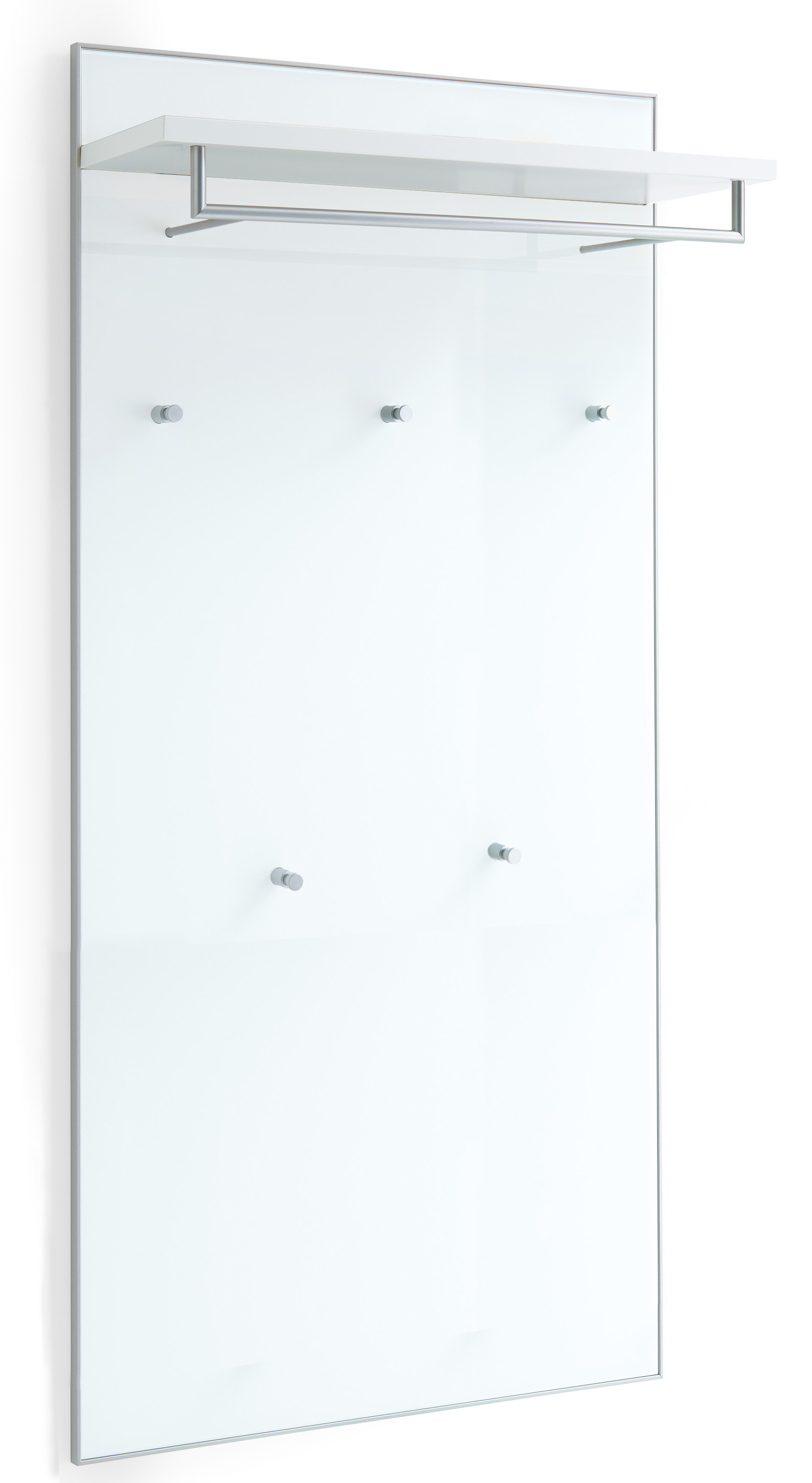 Garderobenpaneel Lackweiß,Hutablage - SANTINA