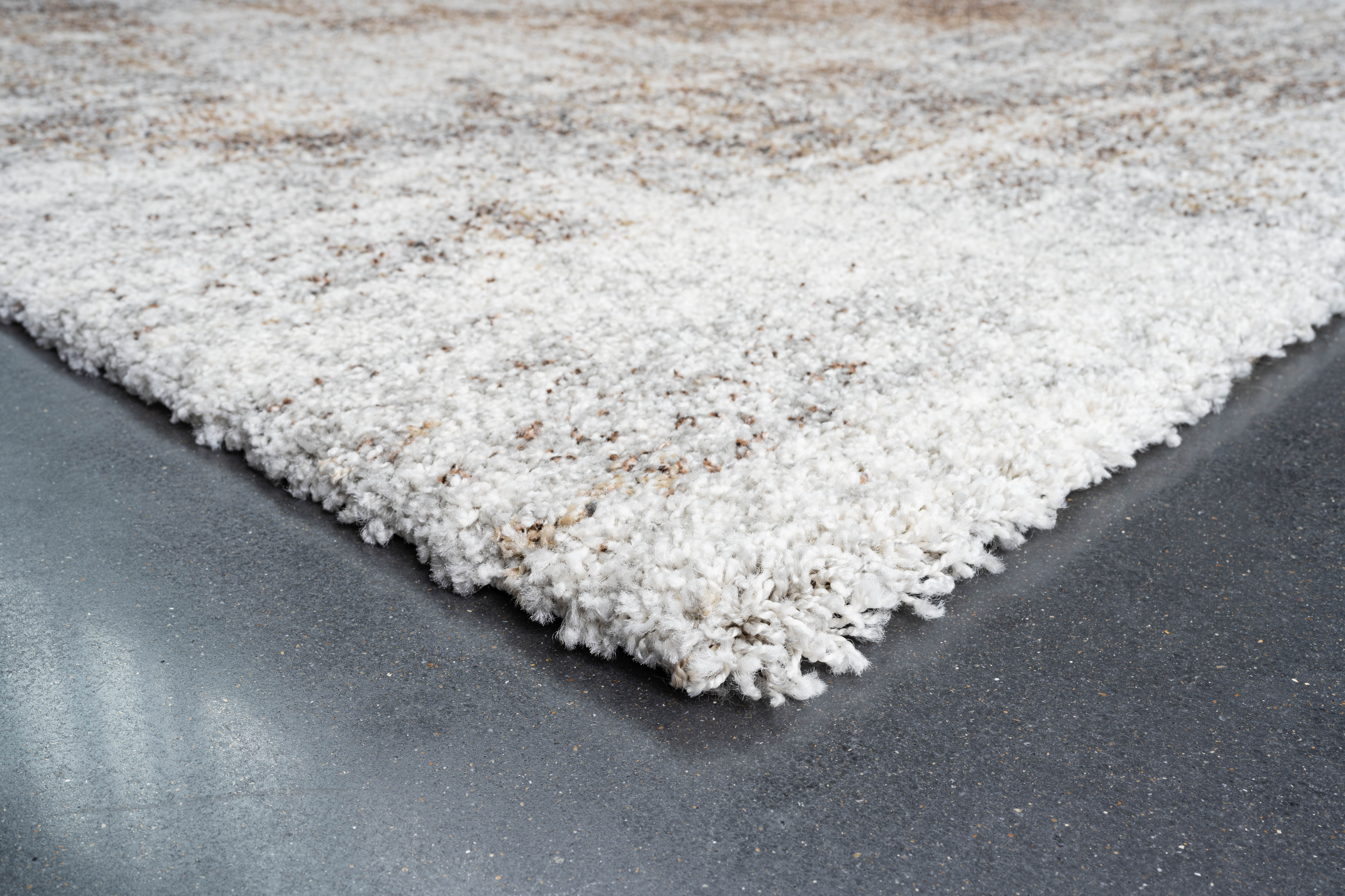 Webteppich, weiß-braun-grau, 200x290 cm - Rehari