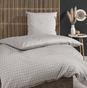 Bettwäschegarnitur Oviedo - Satin, taupe