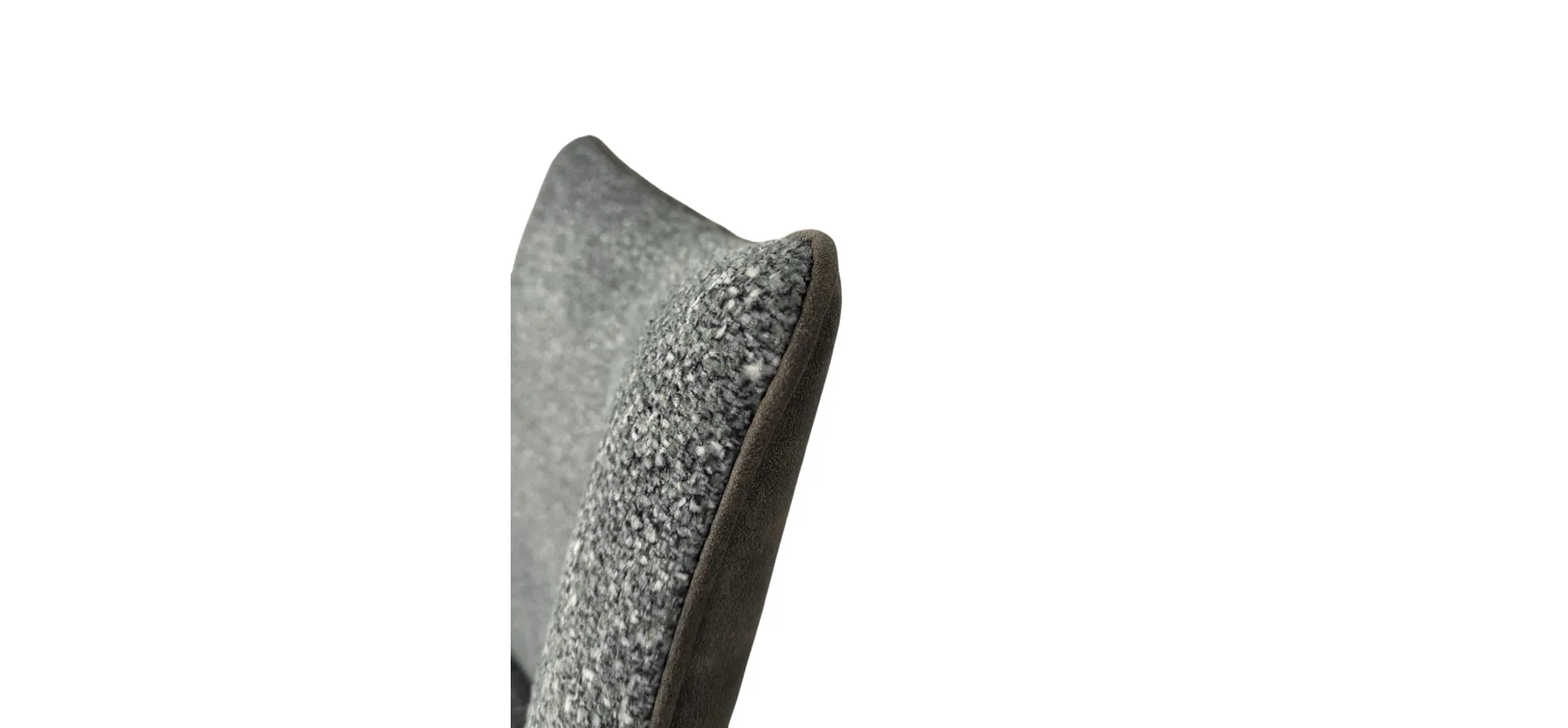 Armlehnstuhl, grau, braun - Maureen