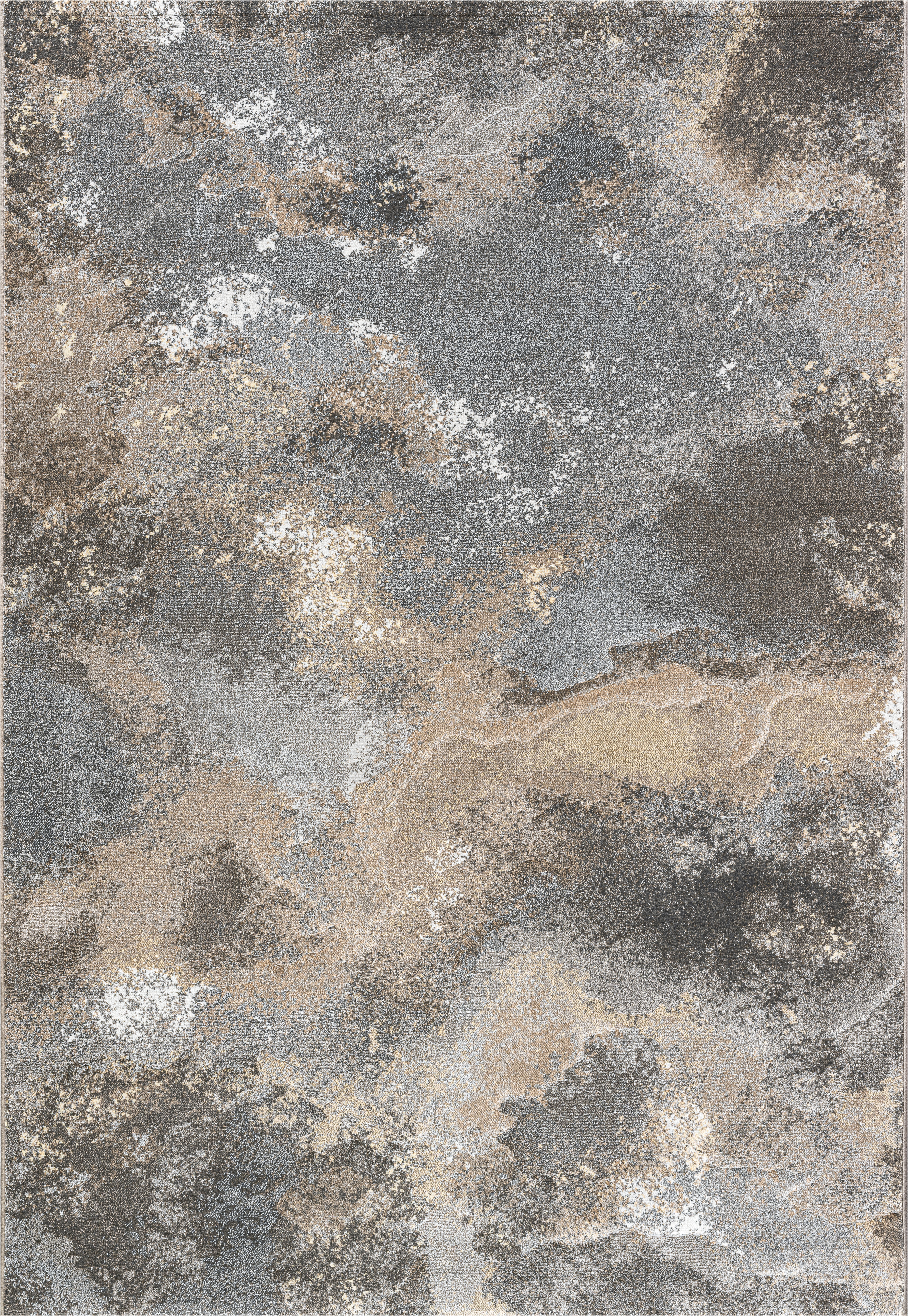 Webteppich, grau-braun, 160x230 cm - Rargentum