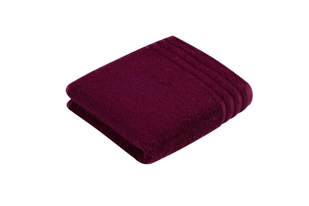 Handtuch Natural Glamour - grape (dunkle Pflaume), 50x100cm